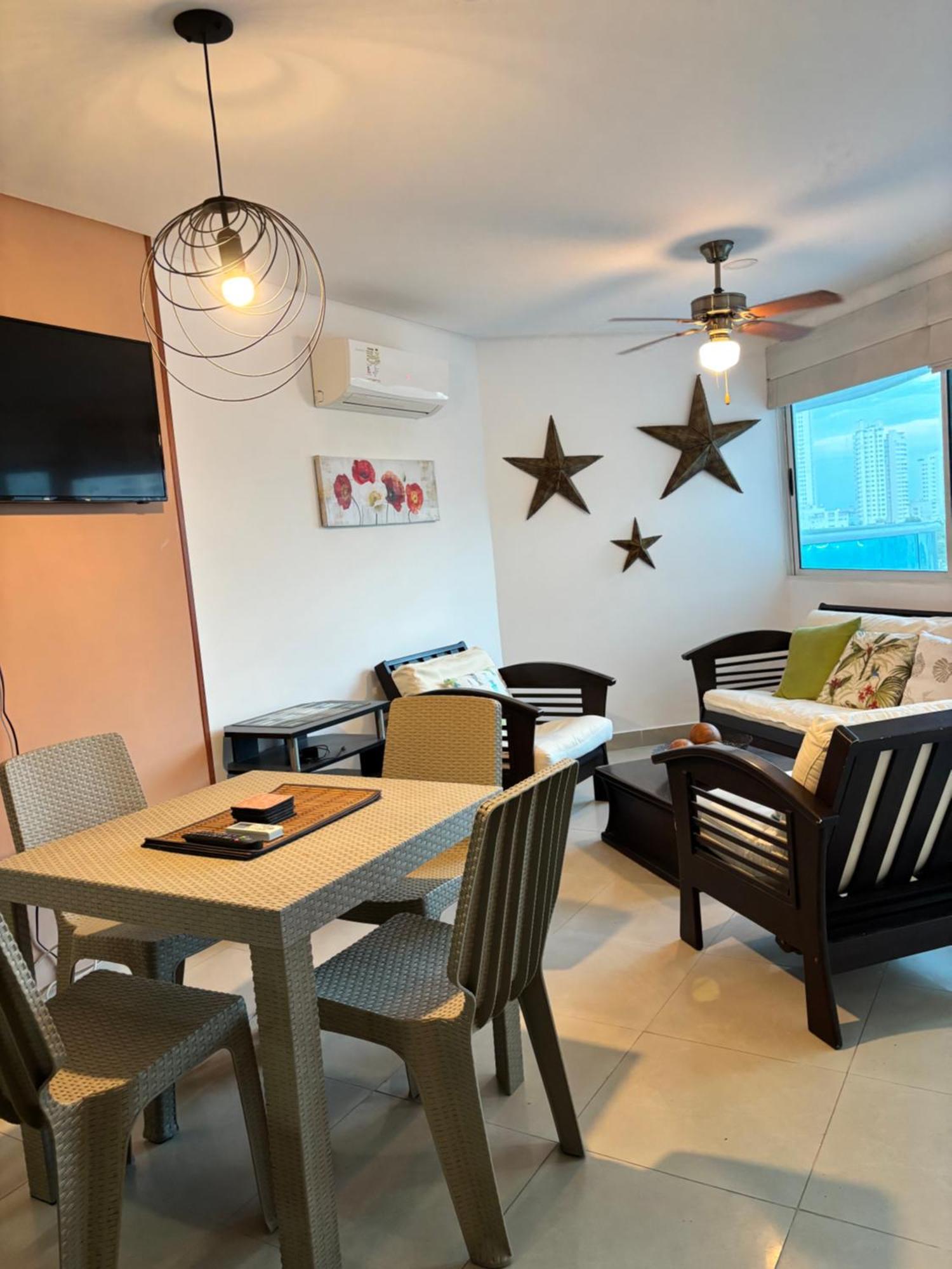 Apartamento 804a El Laguito Bocagrande A 1 Cuadra De La Playa Hermosa Vista *